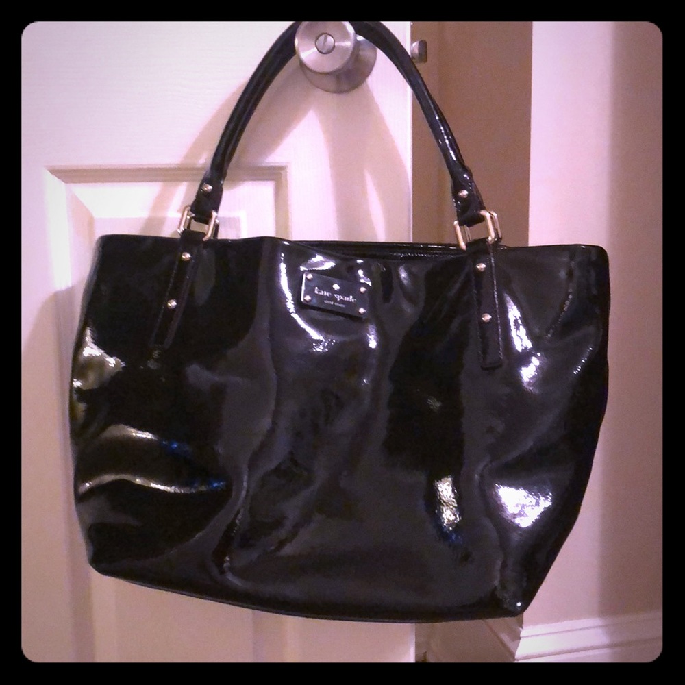 Kate Spade Black Patent Tote